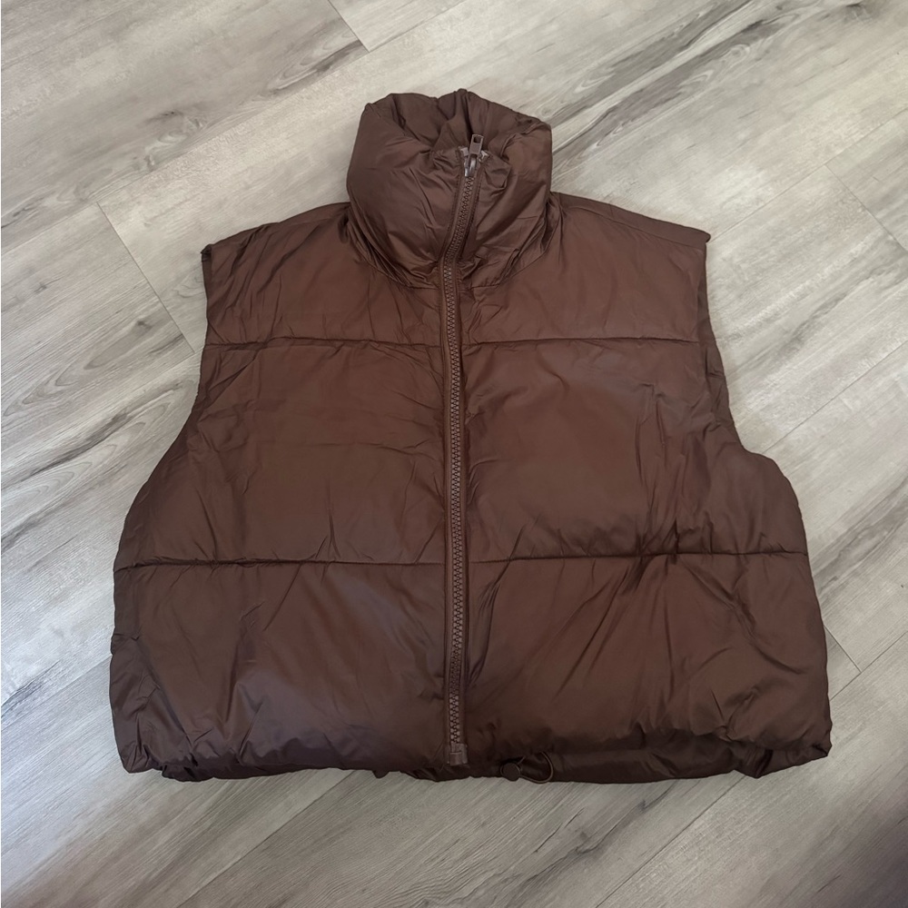 Brown Puffer Vest